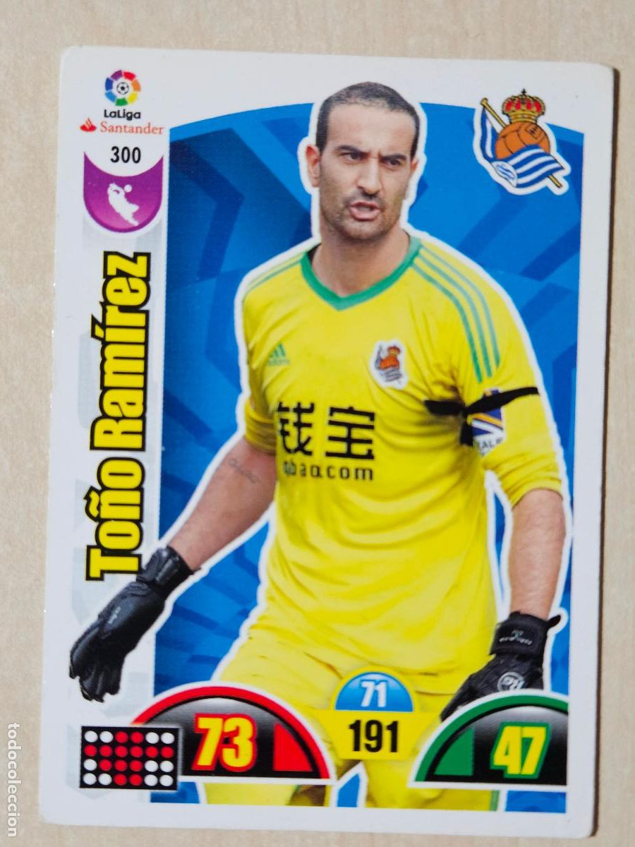 Cromos de f&uacute;tbol: FICHA N&ordm; 300 TO&Ntilde;O RAMIREZ - ADRENALYN 17 18 - PANINI 2017 - 18 - CROMO - REAL SOCIEDAD