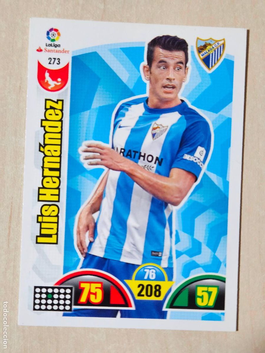 Cromos de f&uacute;tbol: FICHA N&ordm; 273 LUIS HERNANDEZ - ADRENALYN 17 18 - PANINI 2017 - 18 - CROMO - MALAGA