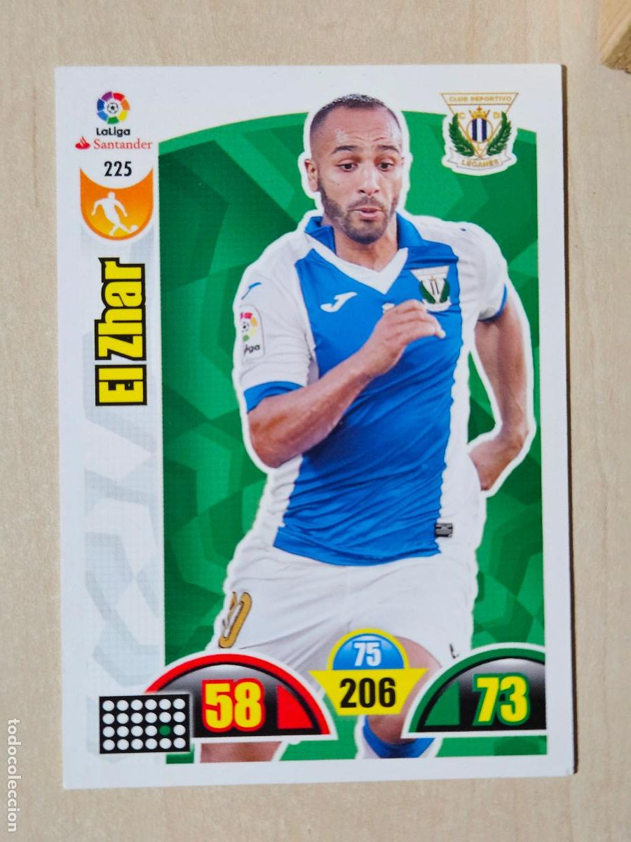 Cromos de f&uacute;tbol: FICHA N&ordm; 225 EL ZHAR - ADRENALYN 17 18 - PANINI 2017 - 18 - CROMO - LEGANES
