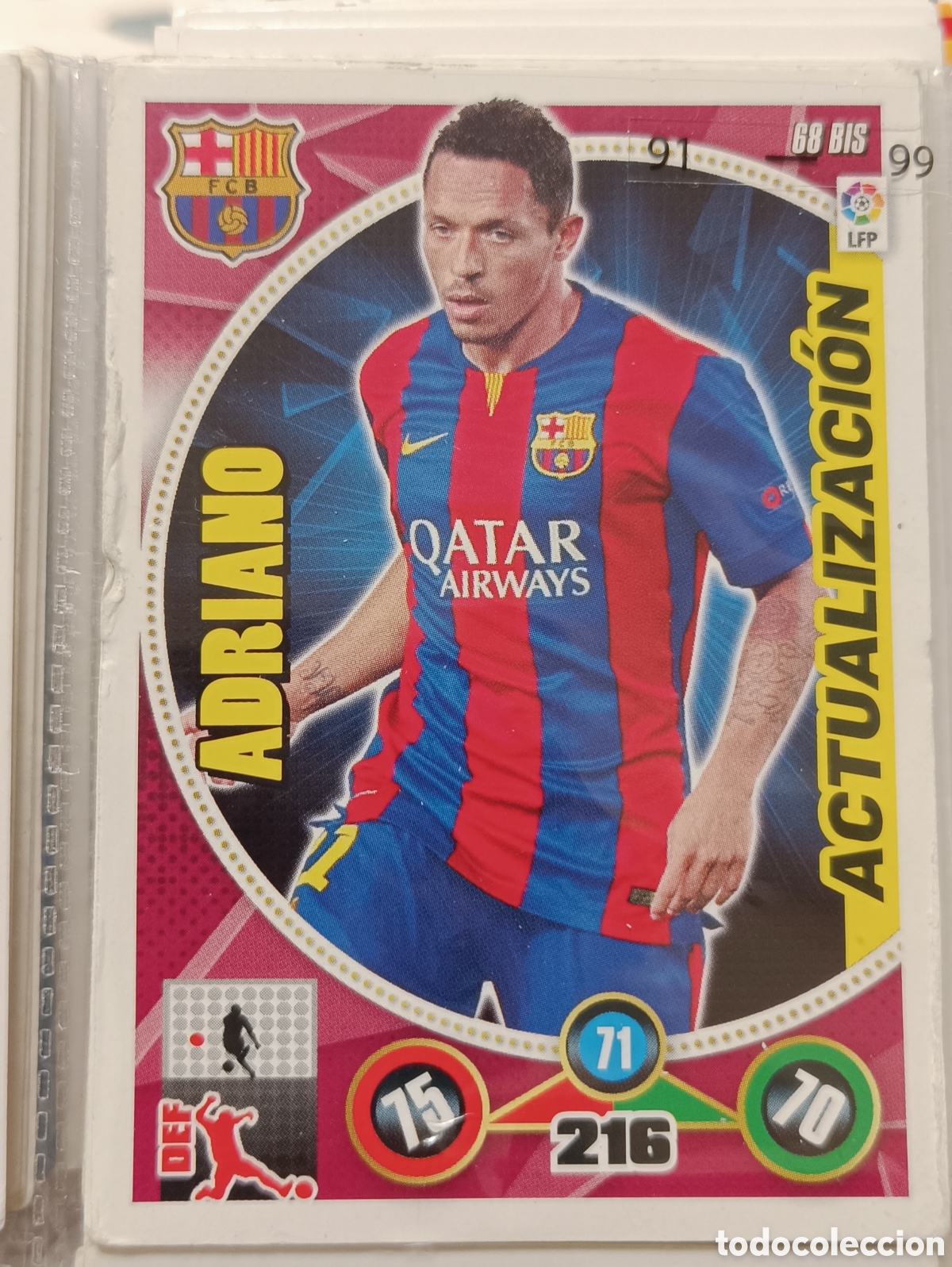 Cromos de f&uacute;tbol: 68 bis ADRIANO adrenalyn 12/13