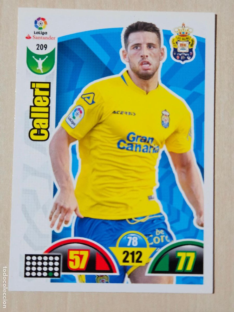 Cromos de f&uacute;tbol: FICHA N&ordm; 209 CALLERI - ADRENALYN 17 18 - PANINI 2017 - 18 - CROMO - LAS PALMAS