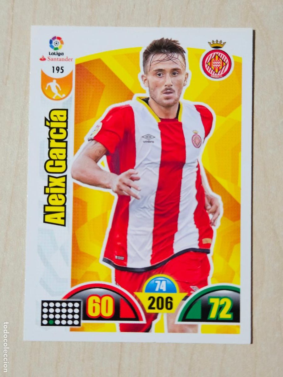 Cromos de f&uacute;tbol: FICHA N&ordm; 195 ALEIX GARCIA - ADRENALYN 17 18 - PANINI 2017 - 18 - CROMO - GIRONA