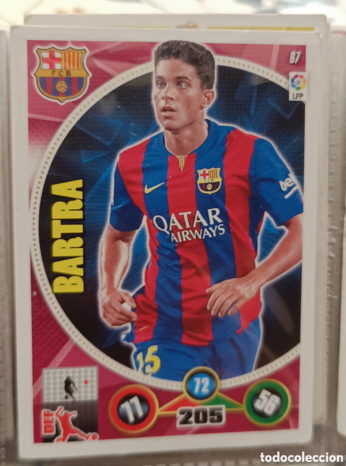 Cromos de f&uacute;tbol: 67 BARTRA adrenalyn 12/13