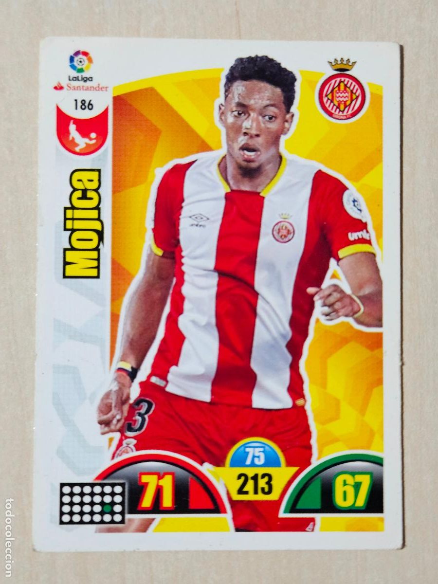 Cromos de f&uacute;tbol: FICHA N&ordm; 186 MOJICA - ADRENALYN 17 18 - PANINI 2017 - 18 - CROMO - GIRONA