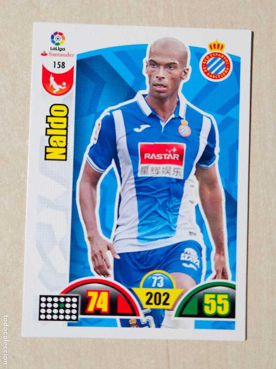Cromos de f&uacute;tbol: FICHA N&ordm; 158 NALDO - ADRENALYN 17 18 - PANINI 2017 - 18 - CROMO - ESPANYOL