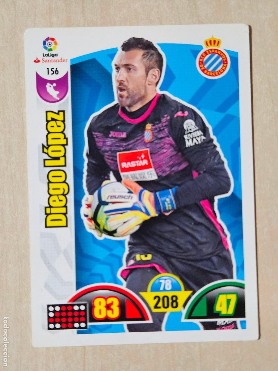 Cromos de f&uacute;tbol: FICHA N&ordm; 156 DIEGO LOPEZ - ADRENALYN 17 18 - PANINI 2017 - 18 - CROMO - ESPANYOL