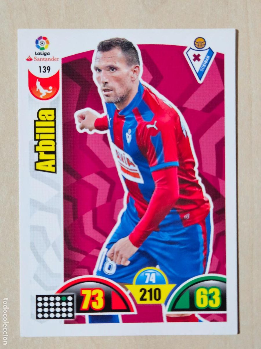 Cromos de f&uacute;tbol: FICHA N&ordm; 139 ARBILLA - ADRENALYN 17 18 - PANINI 2017 - 18 - CROMO - EIBAR