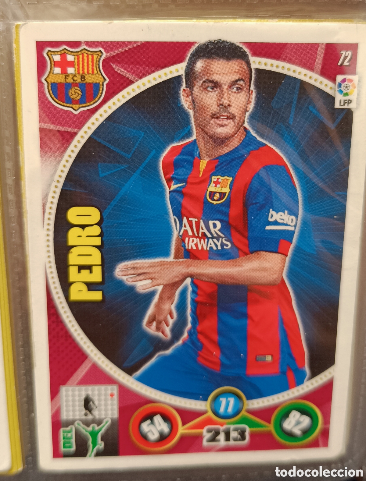 Cromos de f&uacute;tbol: 72 PEDRO adrenalyn 12/13
