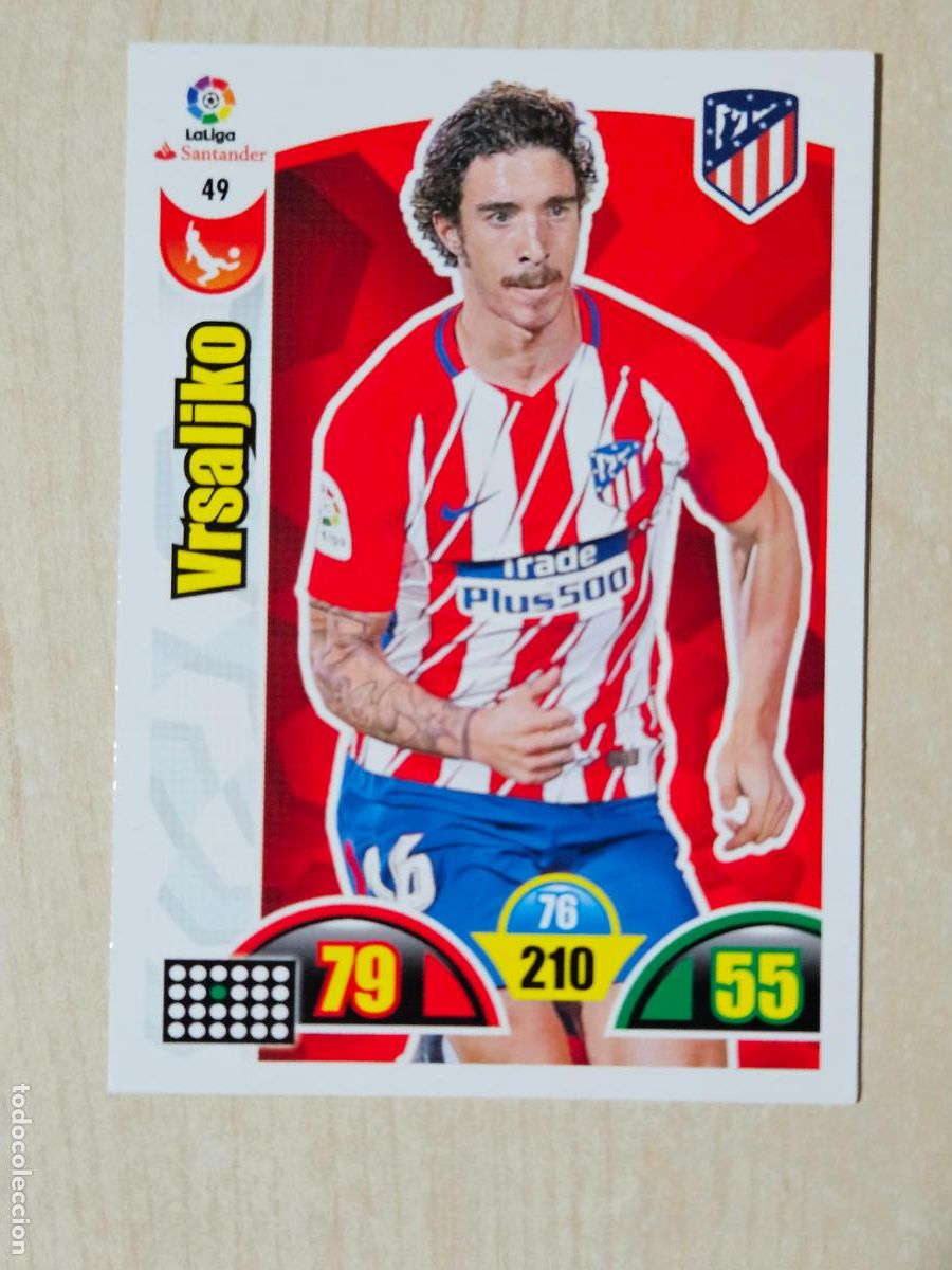 Cromos de f&uacute;tbol: FICHA N&ordm; 49 VRSALJKO - ADRENALYN 17 18 - PANINI 2017 - 18 - CROMO - ATLETICO DE MADRID