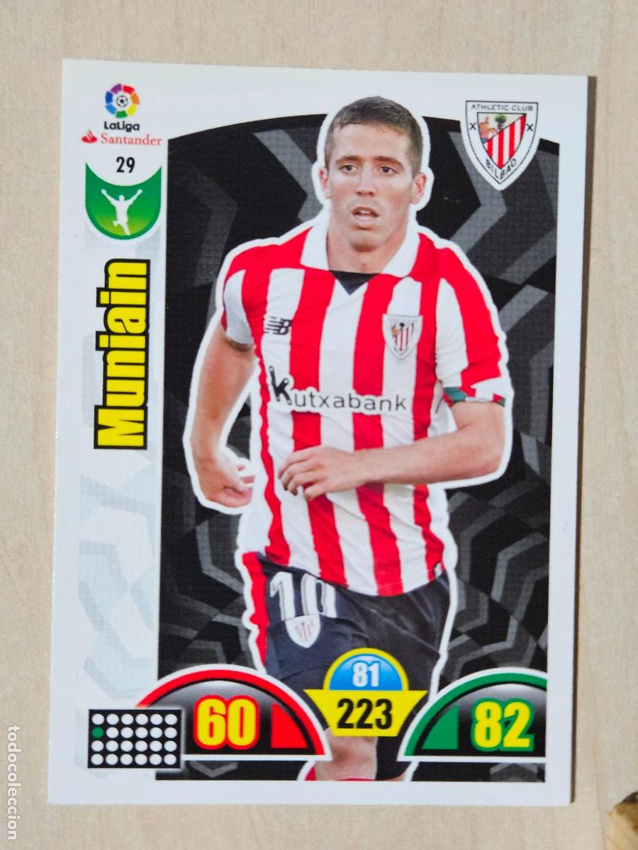 Cromos de f&uacute;tbol: FICHA N&ordm; 29 MUNIAIN - ADRENALYN 17 18 - PANINI 2017 - 18 - CROMO - ATHLETIC DE BILBAO