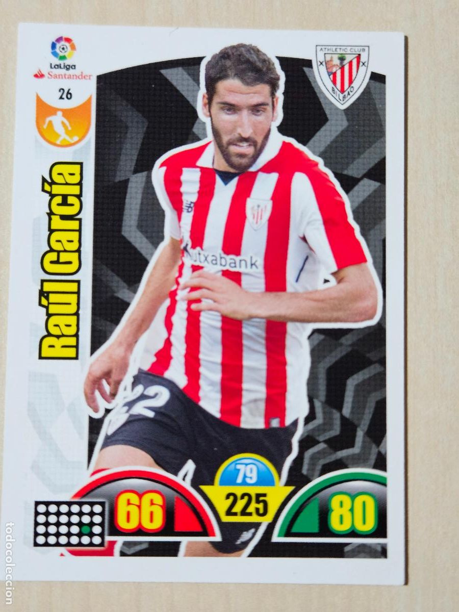 Cromos de f&uacute;tbol: FICHA N&ordm; 26 RAUL GARCIA - ADRENALYN 17 18 - PANINI 2017 - 18 - CROMO - ATHLETIC DE BILBAO