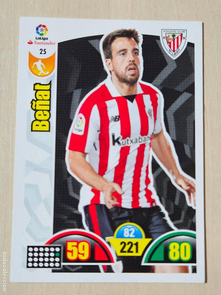 Cromos de f&uacute;tbol: FICHA N&ordm; 25 BE&Ntilde;AT - ADRENALYN 17 18 - PANINI 2017 - 18 - CROMO - ATHLETIC DE BILBAO