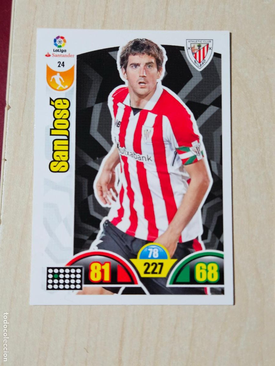 Cromos de f&uacute;tbol: FICHA N&ordm; 24 SAN JOSE - ADRENALYN 17 18 - PANINI 2017 - 18 - CROMO - ATHLETIC DE BILBAO