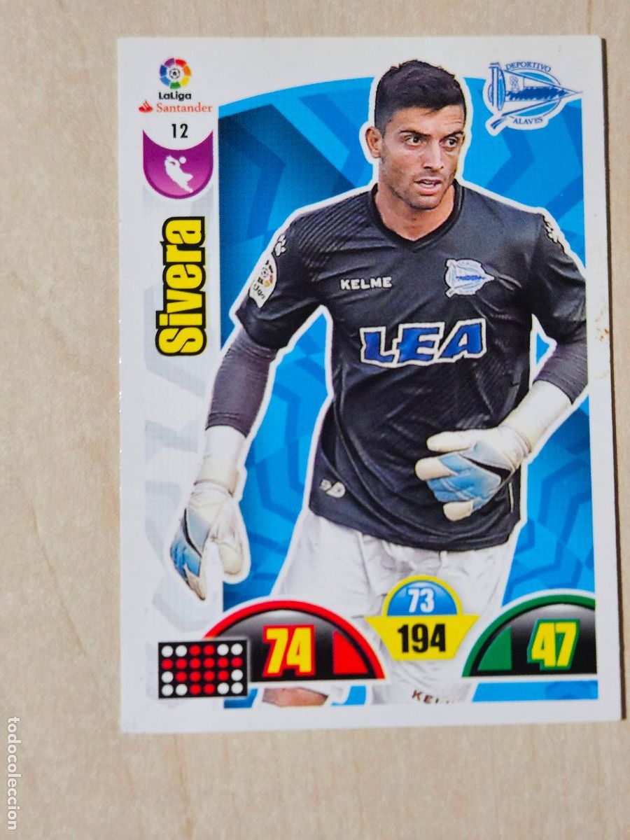 Cromos de f&uacute;tbol: FICHA N&ordm; 12 SIVERA - ADRENALYN 17 18 - PANINI 2017 - 18 - CROMO - ALAVES