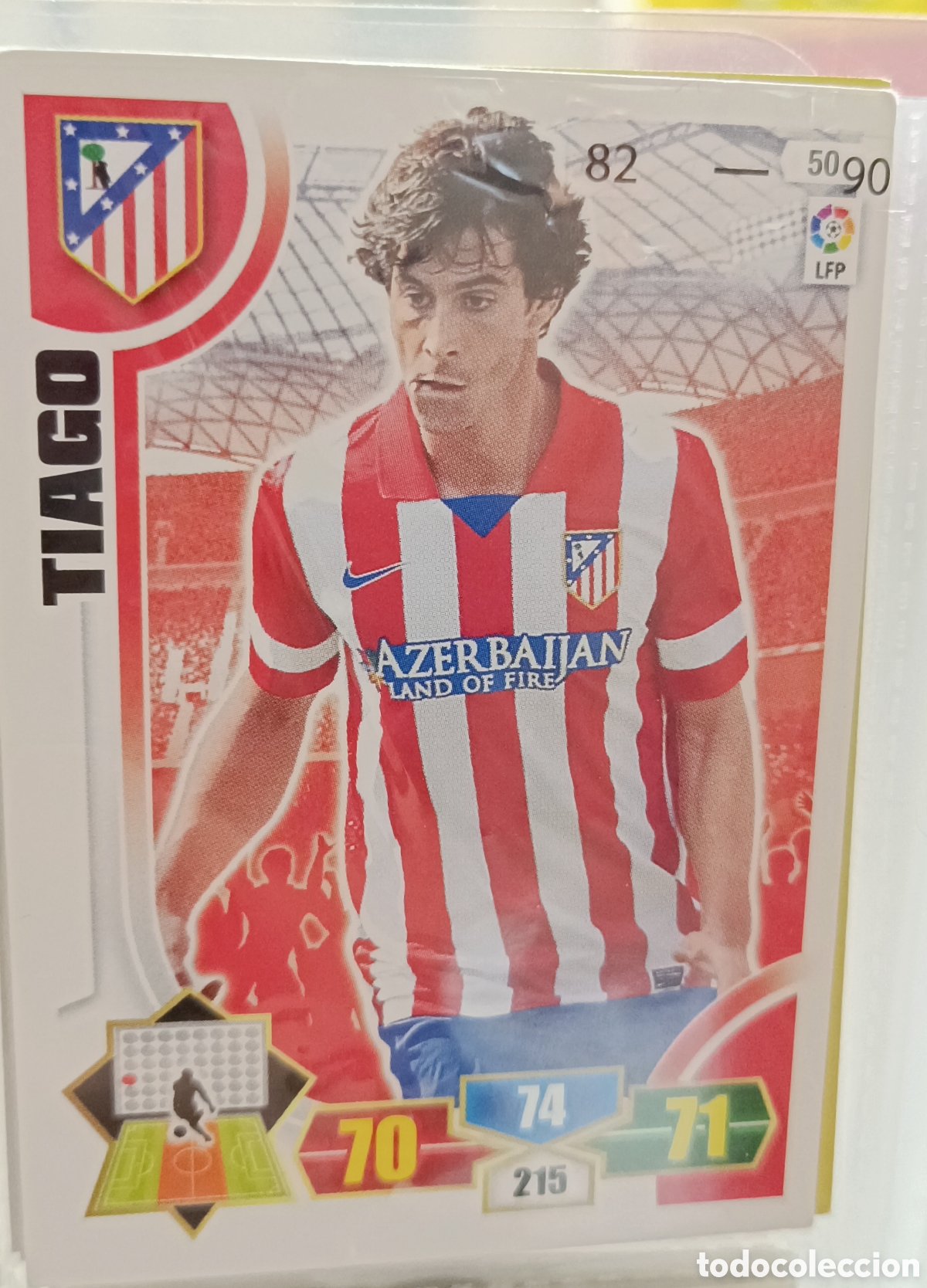 Cromos de f&uacute;tbol: 50 TIAGO adrenalyn 12/13