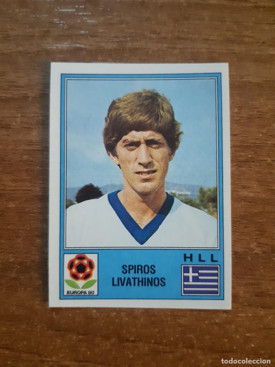 Cromos de f&uacute;tbol: N&deg;108 SPIROS LIVATHINOS GRECIA EUROPA 80 PANINI EURO ITALIA 1980 PANINI.NUNCA PEGADO, SIN PEGAR