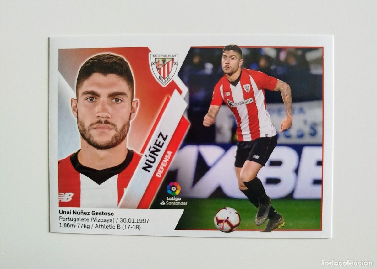 Cromos de f&uacute;tbol: N&uacute;&ntilde;ez 5B SIN PEGAR NUNCA PEGADO Athletic Club Bilbao Liga Ediciones Este 19 20 / 2019 2020