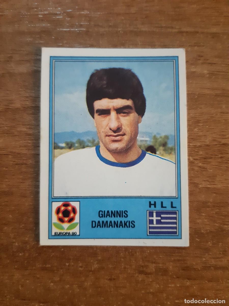 Cromos de f&uacute;tbol: N&deg;106 GIANNIS DAMANAKIS GRECIA EUROPA 80 PANINI EURO ITALIA 1980 PANINI.NUNCA PEGADO, SIN PEGAR