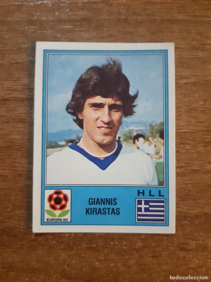 Cromos de f&uacute;tbol: N&deg;105 GIANNIS KIRASTAS GRECIA EUROPA 80 PANINI EURO ITALIA 1980 PANINI.NUNCA PEGADO, SIN PEGAR