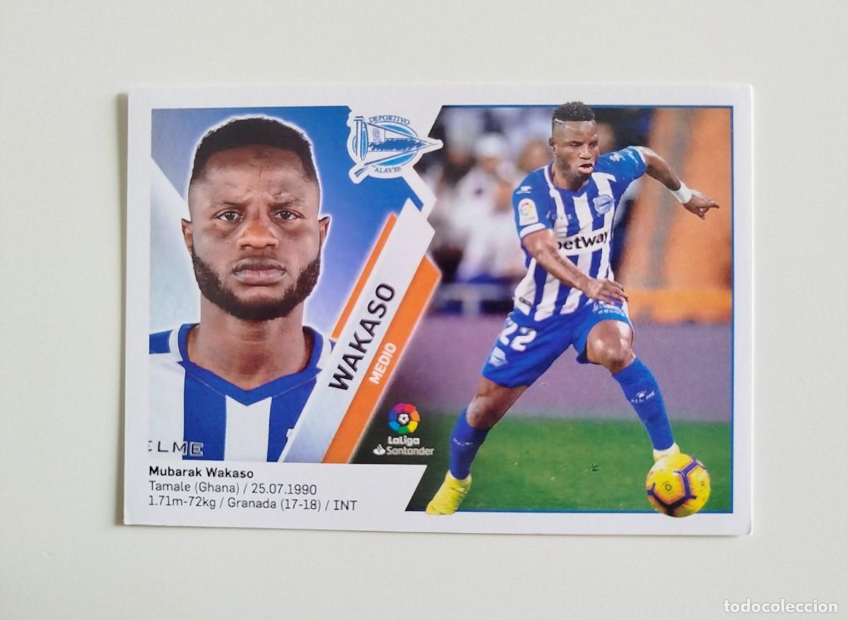 Cromos de f&uacute;tbol: Wakaso 11 SIN PEGAR NUNCA PEGADO Deportivo Alav&eacute;s Liga Ediciones Este 19 20 / 2019 2020