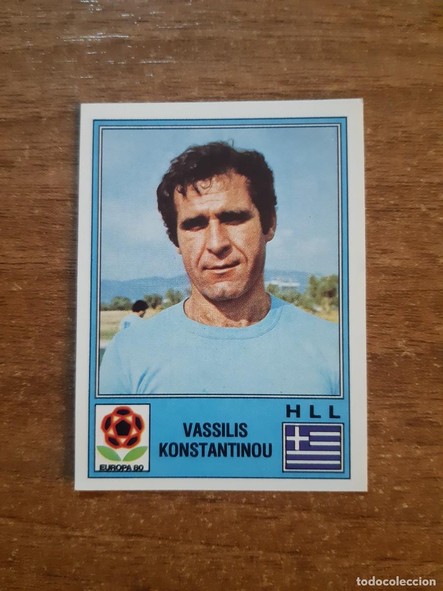Cromos de f&uacute;tbol: N&deg;100 VASSILIS KONSTANTINOU GRECIA EUROPA 80 PANINI EURO ITALIA 1980 PANINI.NUNCA PEGADO, SIN PEGAR