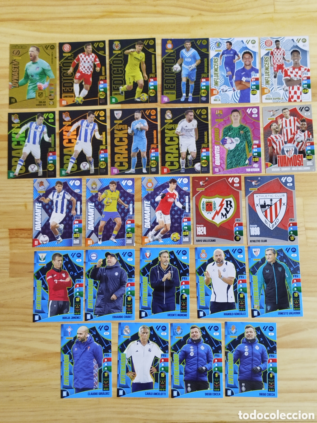 Cromos de f&uacute;tbol: Pack 77 cartas adrenalyn XL 24/25