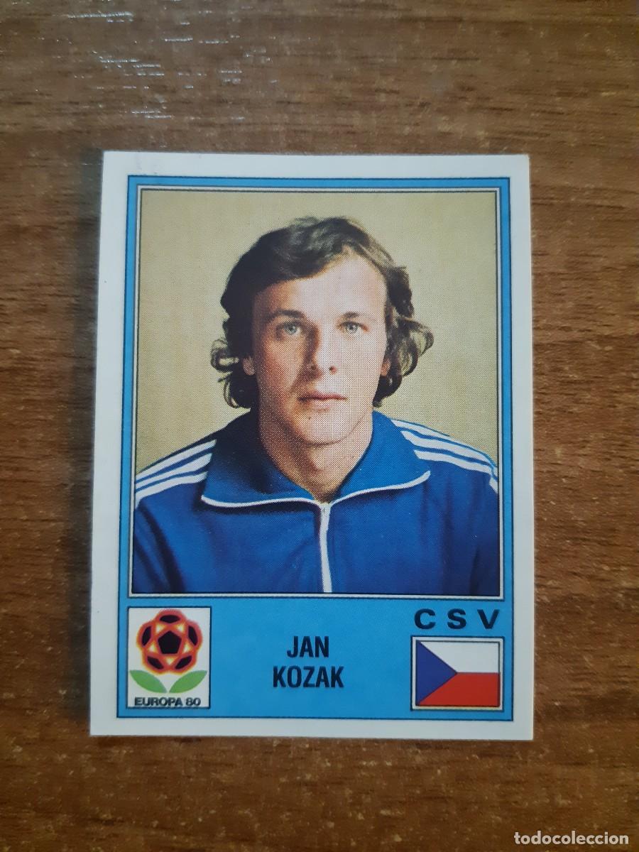 Cromos de f&uacute;tbol: N&deg;90 JAN KOZAK CHECOSLOVAQUIA EUROPA 80 PANINI EURO ITALIA 1980 PANINI.NUNCA PEGADO, SIN PEGAR