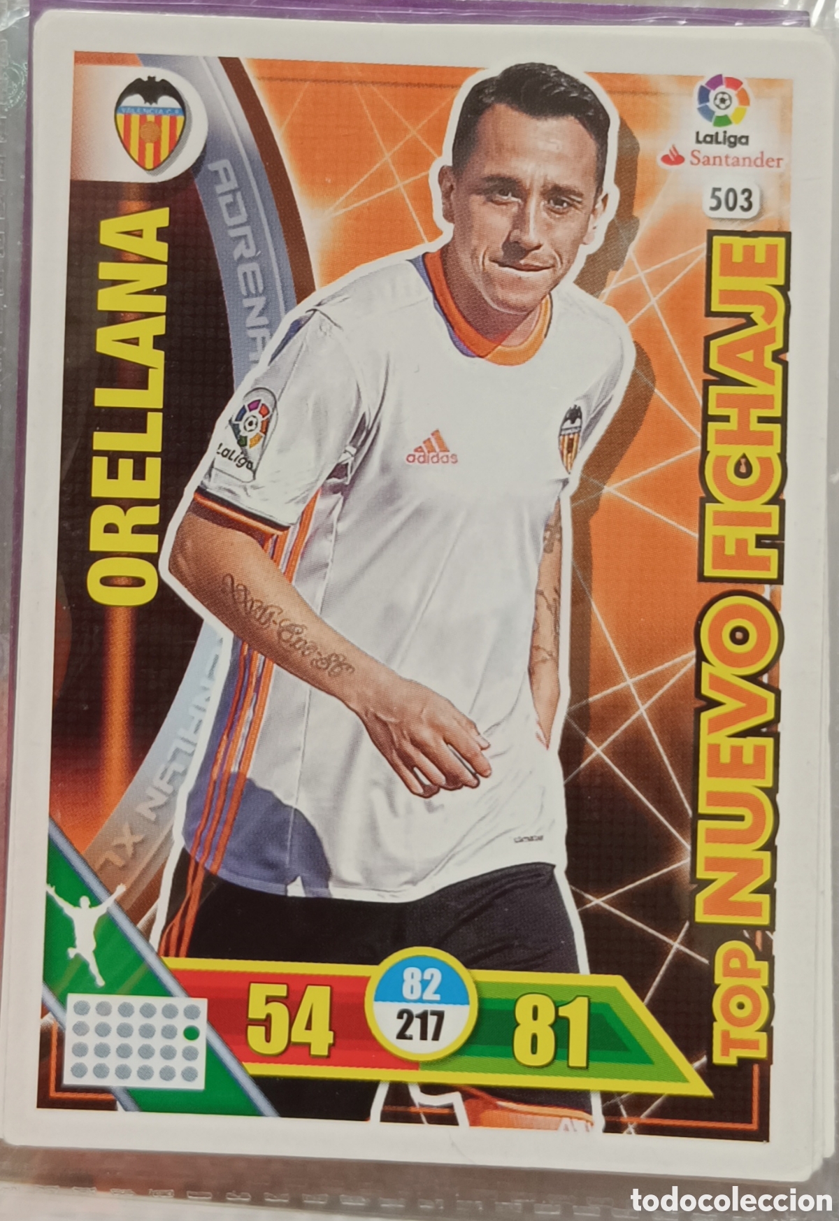 Cromos de f&uacute;tbol: 503 ORELLANA adrenalyn 16/17