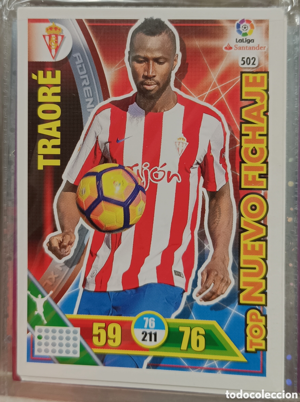 Cromos de f&uacute;tbol: 502 TRAORE TOP NUEVO FICHAJE 16/17