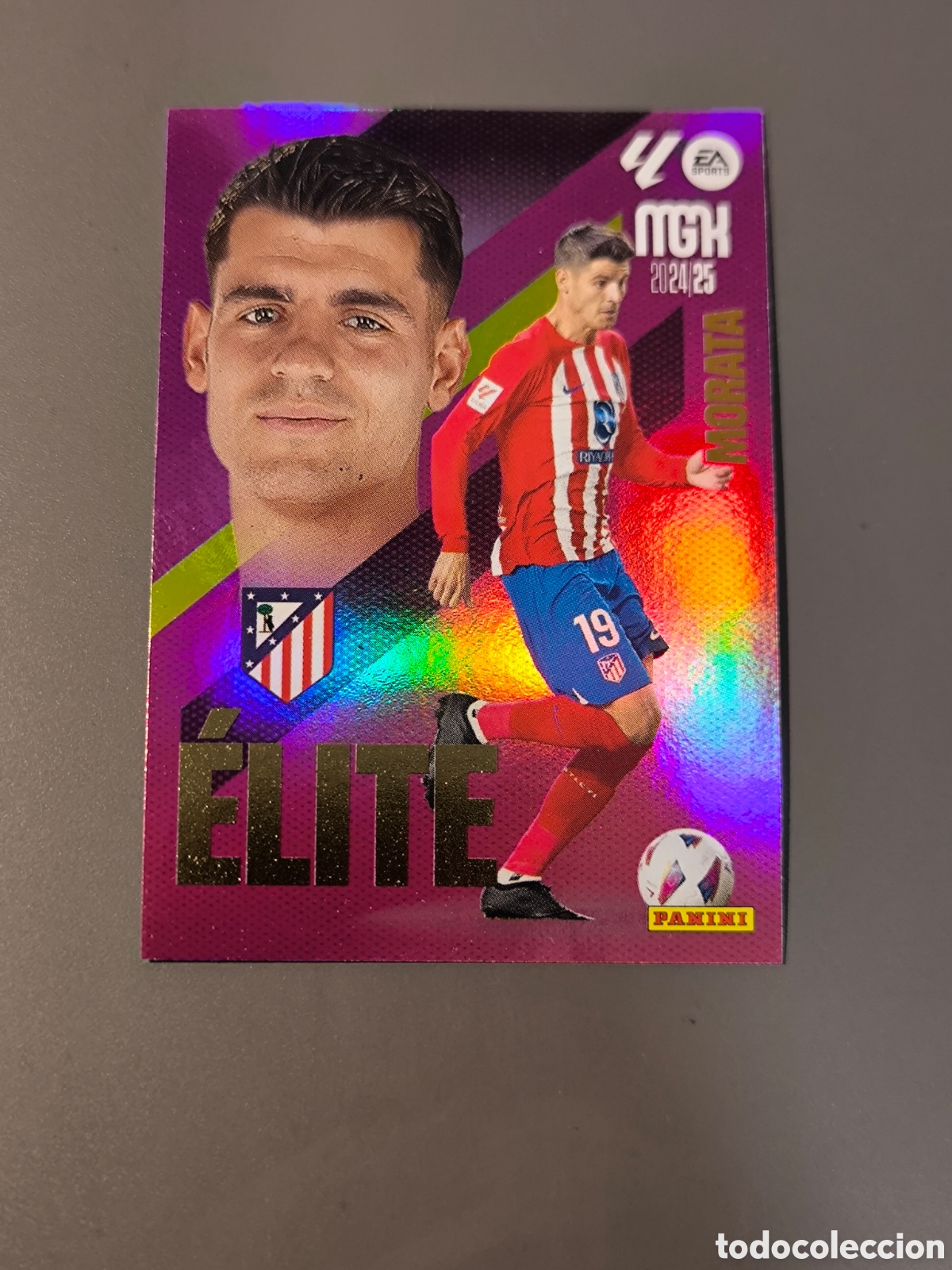 Cromos de f&uacute;tbol: MORATA 10 Elite Atl&eacute;tico de Madrid Megacracks MGK 25 26