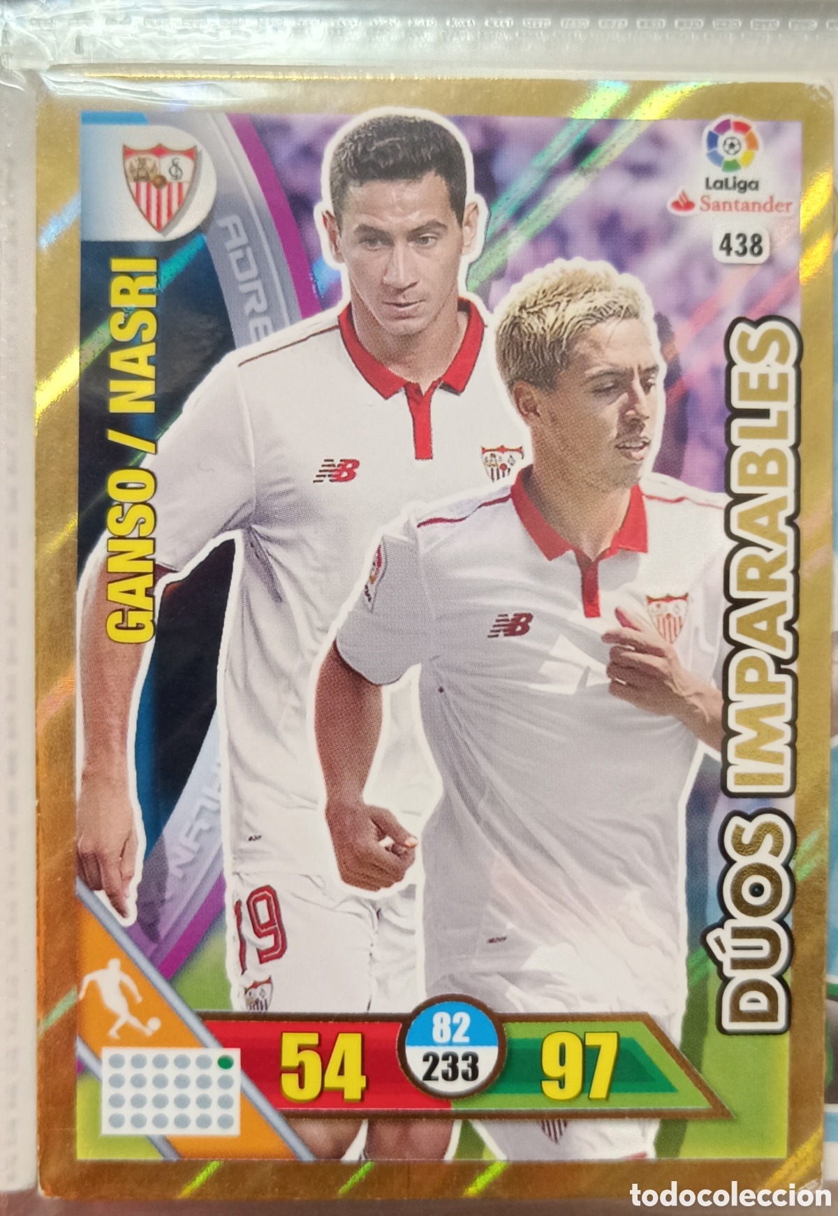 Cromos de f&uacute;tbol: 438 DUO IMPARABLE adrenalyn 16/17