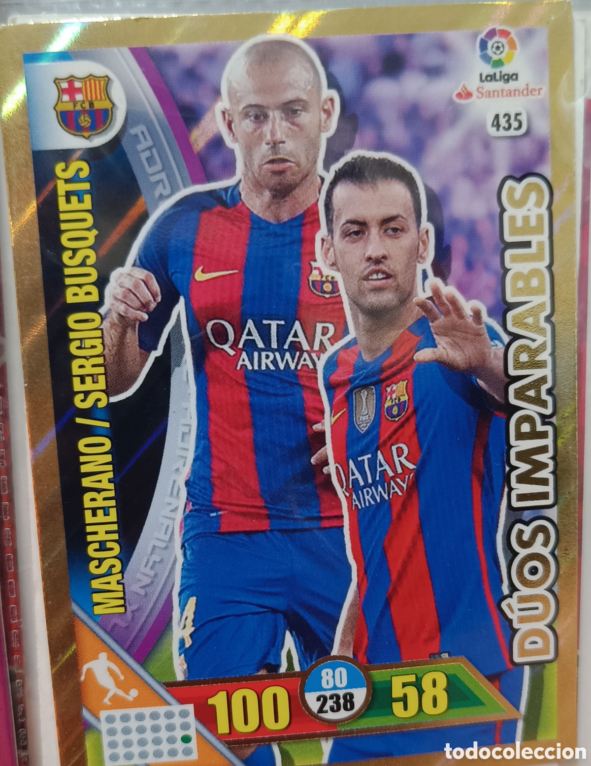 Cromos de f&uacute;tbol: 435 Duo Imparable adrenalyn 16/17
