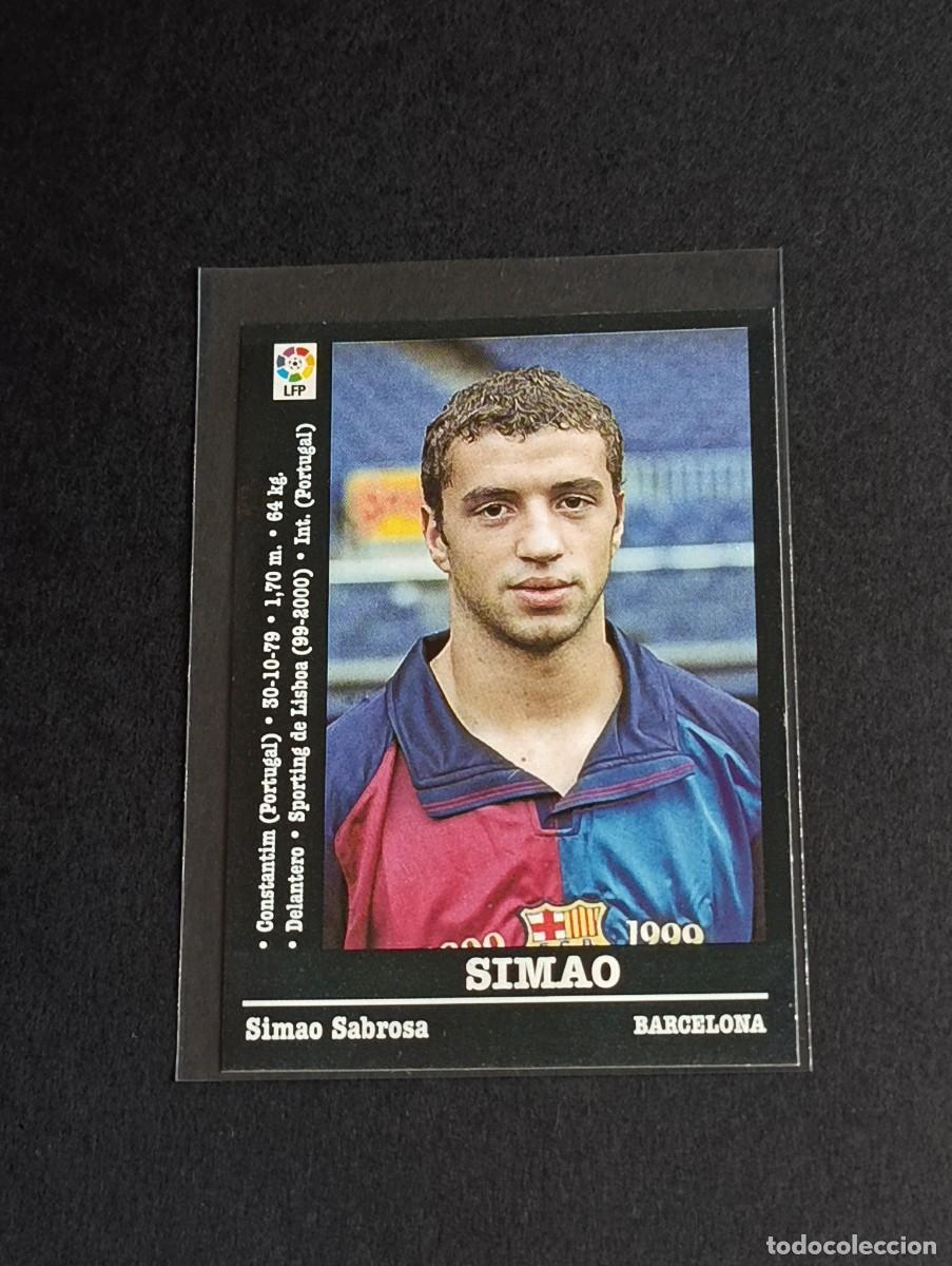 Cromos de f&uacute;tbol: SIMAO COLOCA #29A FC BARCELONA - LA LIGA 2000 2001 PANINI SPORTS 00 01 NUNCA PEGADO 29 A