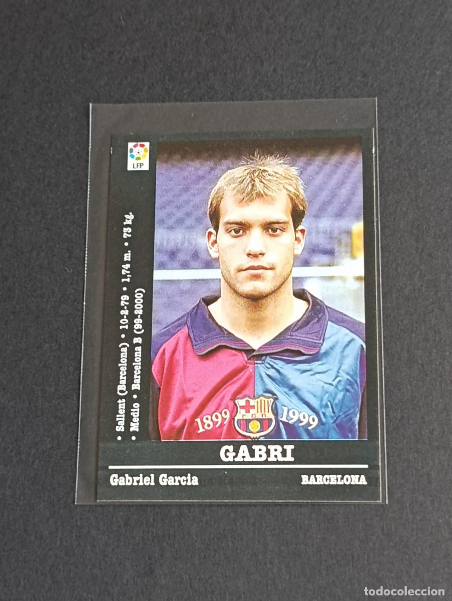Cromos de f&uacute;tbol: GABRI COLOCA #30A FC BARCELONA - LA LIGA 2000 2001 PANINI SPORTS 00 01 NUNCA PEGADO 30 A
