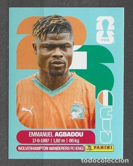 Cromos de f&uacute;tbol: Mundial 2026 - Emmanuel Agbadou - N&deg; 8 - C&ocirc;te D,lvoire