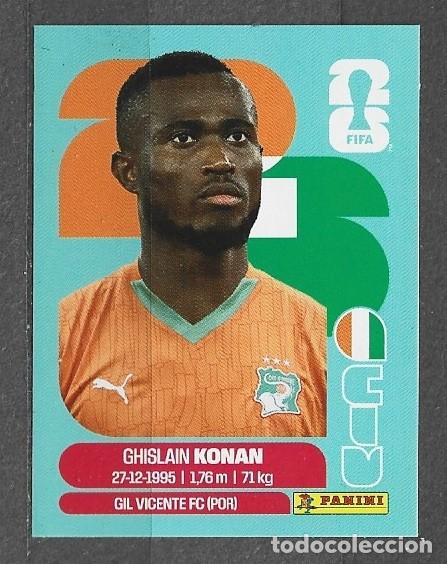 Cromos de f&uacute;tbol: Mundial 2026 - Ghislain Konan - N&deg; 3 - C&ocirc;te D,lvoire