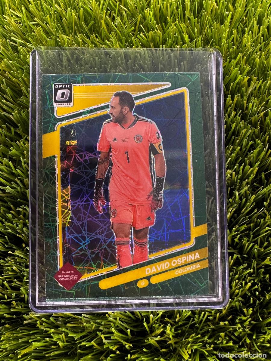 Cromos de f&uacute;tbol: N&ordm; 31 David Ospina Optic Green Velocity Colombia Donruss Road to Qatar 2022