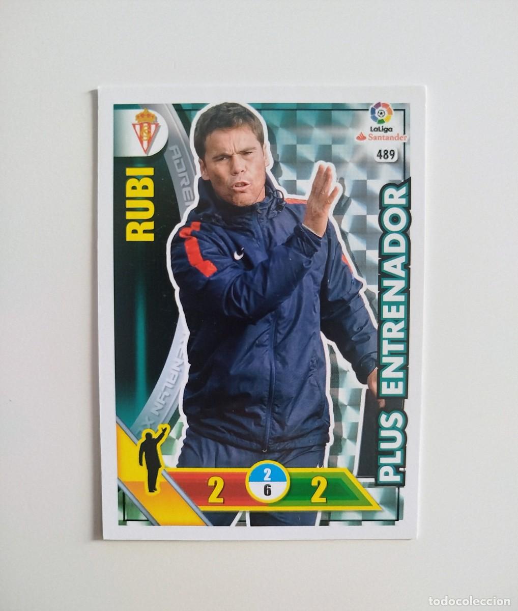 Cromos de f&uacute;tbol: Rubi 489 PLUS ENTRENADOR Sporting de Gij&oacute;n Liga Adrenalyn XL 16 17 / 2016 2017