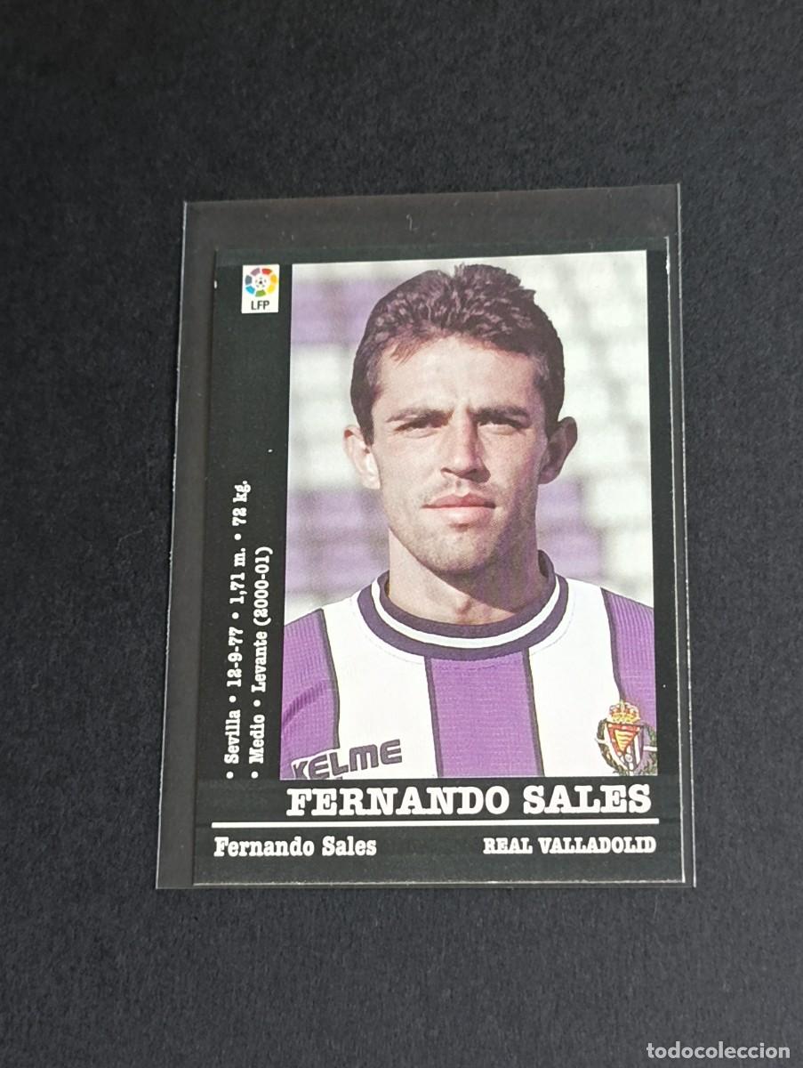 Cromos de f&uacute;tbol: FERNANDO SALES COLOCA #133A REAL VALLADOLID LA LIGA 2000 2001 PANINI SPORTS 00 01 NUNCA PEGADO 133 A