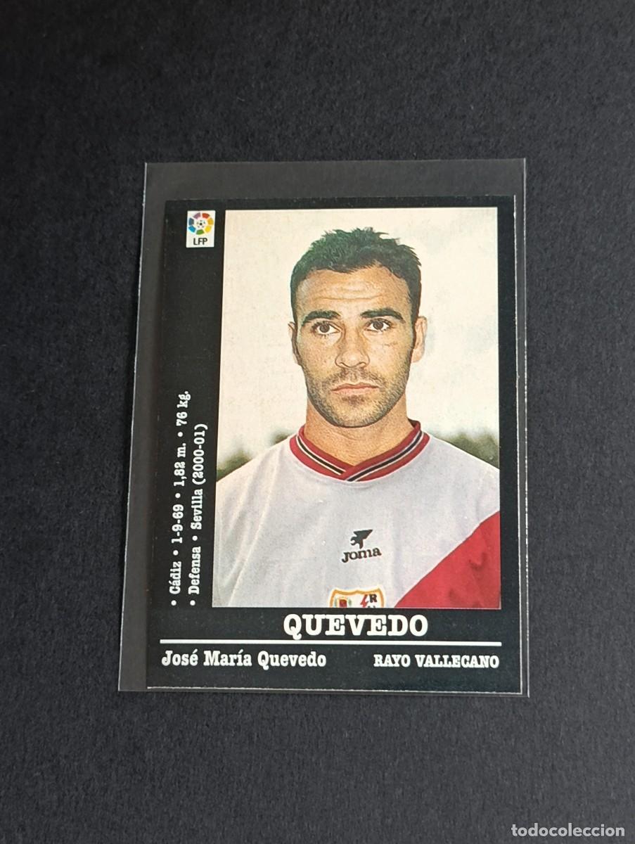 Cromos de f&uacute;tbol: QUEVEDO COLOCA #148A RAYO VALLECANO - LA LIGA 2000 2001 PANINI SPORTS 00 01 NUNCA PEGADO 148 A