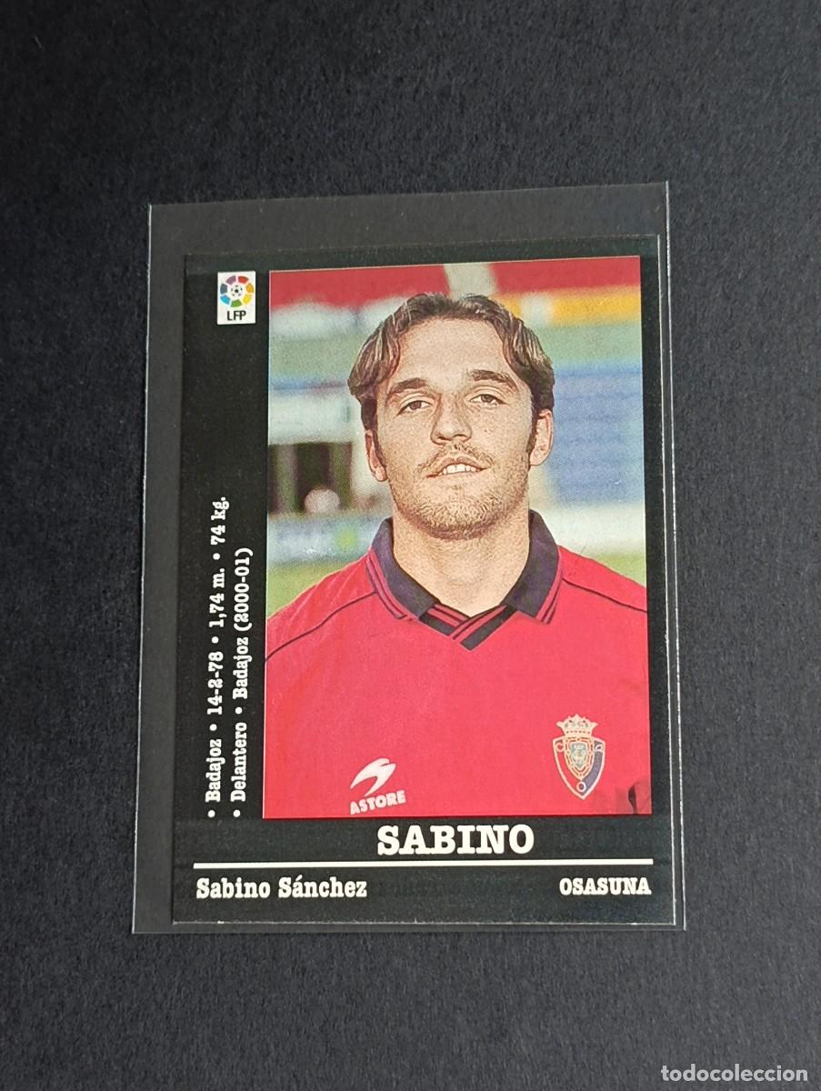 Cromos de f&uacute;tbol: SABINO COLOCA #321A CA OSASUNA - LA LIGA 2000 2001 PANINI SPORTS 00 01 NUNCA PEGADO 321 A