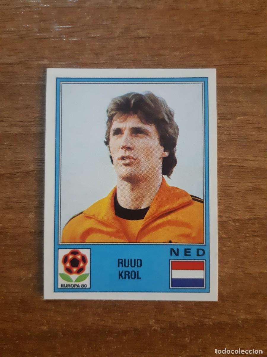 Cromos de f&uacute;tbol: N&deg;62 RUUD KROL HOLANDA EUROPA 80 PANINI EURO ITALIA 1980 PANINI.NUNCA PEGADO, SIN PEGAR
