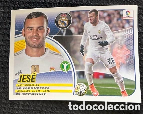 Cromos de f&uacute;tbol: JESE REAL MADRID Panini Liga Este 2016-17