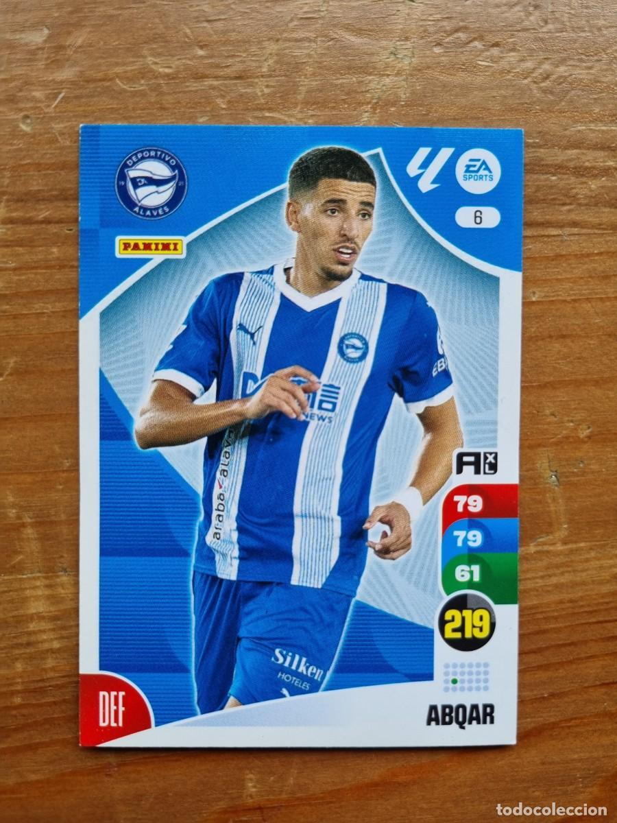 Cromos de f&uacute;tbol: 6 ABQAR (Deportivo Alav&eacute;s). Liga 2024 2025 24 25 Adrenalyn XL (Panini)
