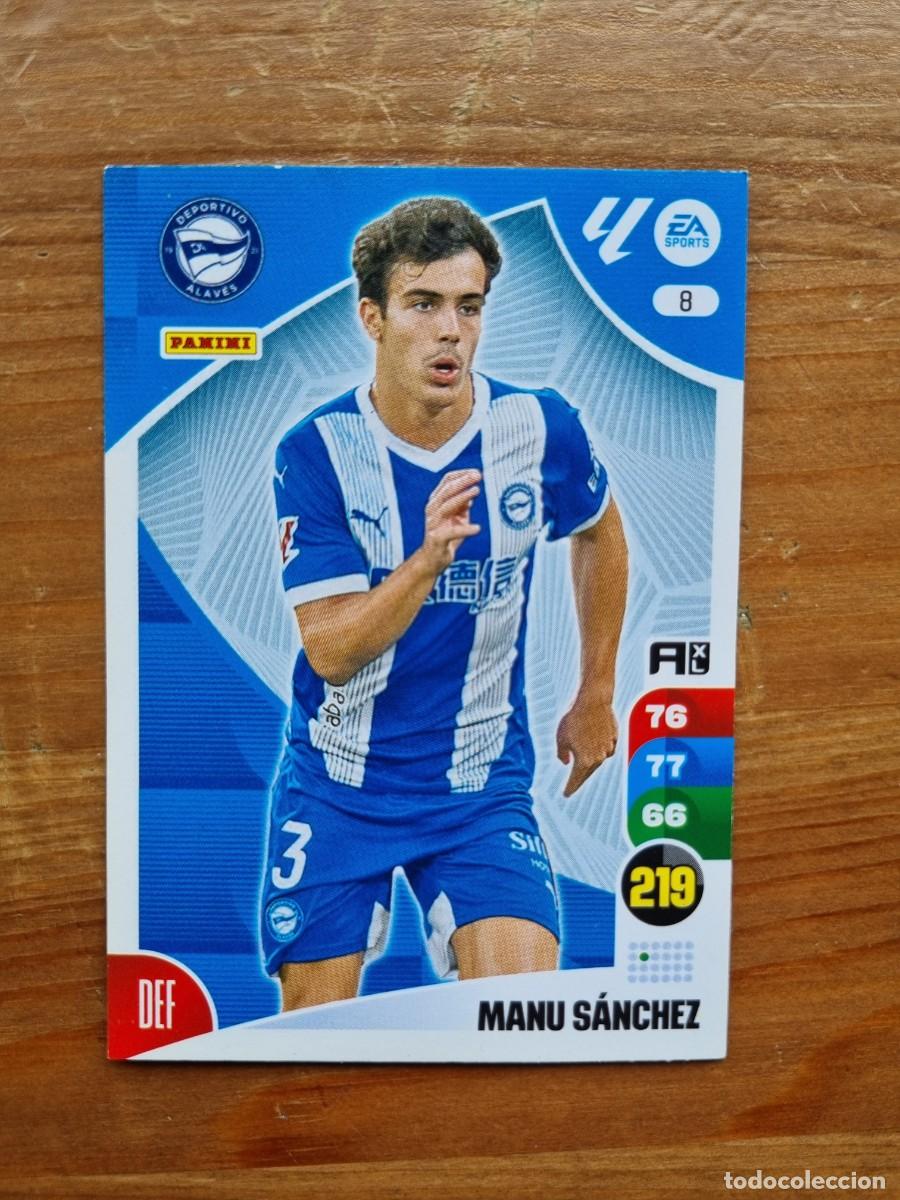 Cromos de f&uacute;tbol: 8 MANU S&Aacute;NCHEZ (Deportivo Alav&eacute;s). Liga 2024 2025 24 25 Adrenalyn XL (Panini)