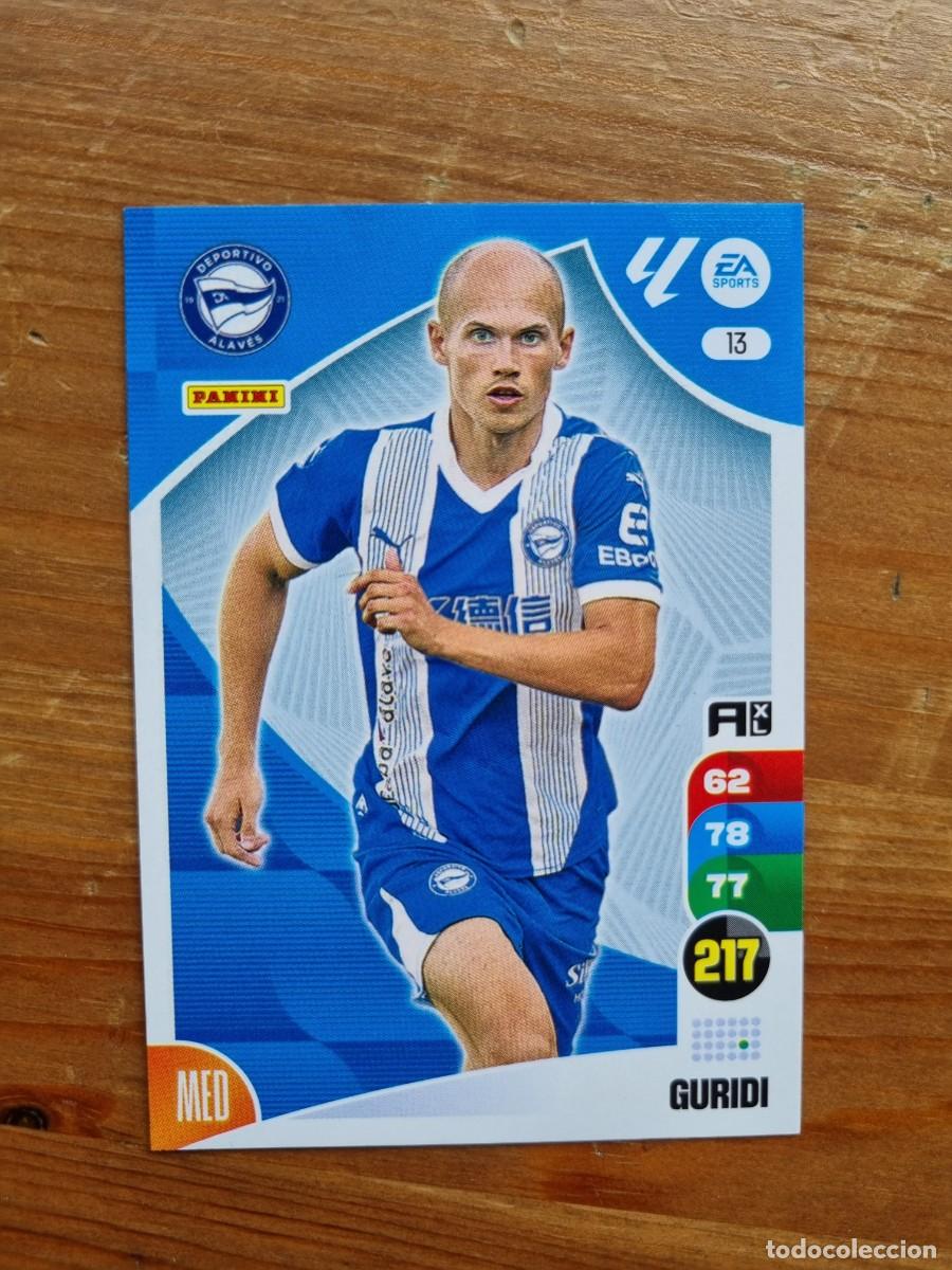 Cromos de f&uacute;tbol: 13 GURIDI (Deportivo Alav&eacute;s). Liga 2024 2025 24 25 Adrenalyn XL (Panini)