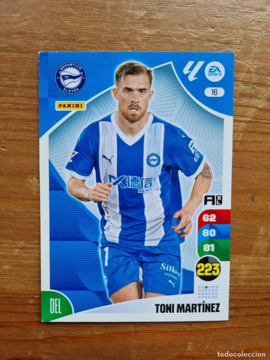Cromos de f&uacute;tbol: 16 TONI MART&Iacute;NEZ (Deportivo Alav&eacute;s). Liga 2024 2025 24 25 Adrenalyn XL (Panini)
