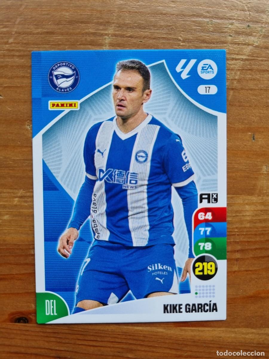 Cromos de f&uacute;tbol: 17 KIKE GARC&Iacute;A (Deportivo Alav&eacute;s). Liga 2024 2025 24 25 Adrenalyn XL (Panini)