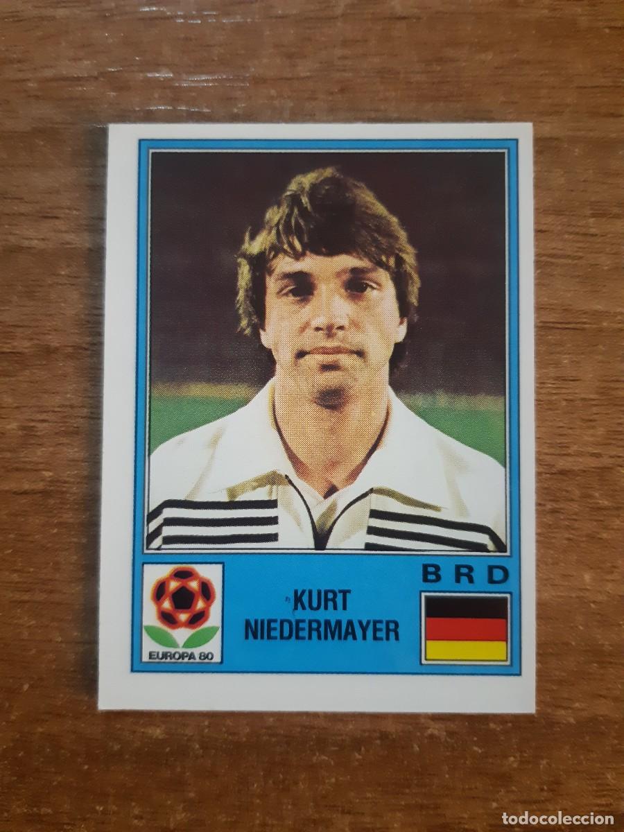 Cromos de f&uacute;tbol: N&deg;53 KURT NIEDERMAYER ALEMANIA EUROPA 80 PANINI EURO ITALIA 1980 PANINI.NUNCA PEGADO, SIN PEGAR