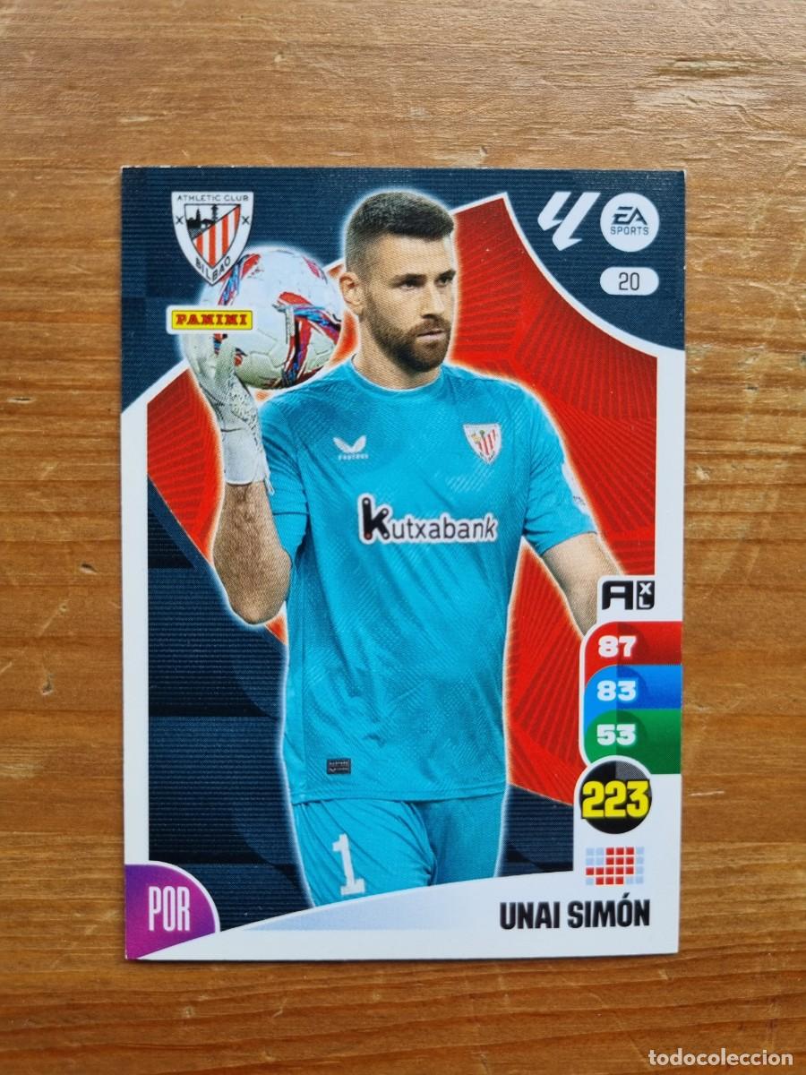 Cromos de f&uacute;tbol: 20 UNAI SIM&Oacute;N (Athletic Club de Bilbao). Liga 2024 2025 24 25 Adrenalyn XL (Panini)